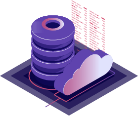 graphic of data tower and the cloud